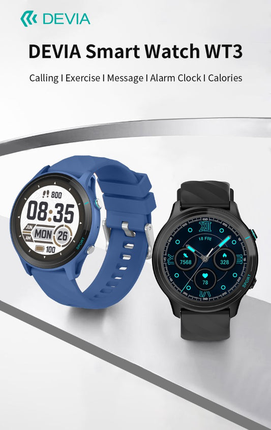 DEVIA Smart Watch WT3 IP67 modello Z123 Nero