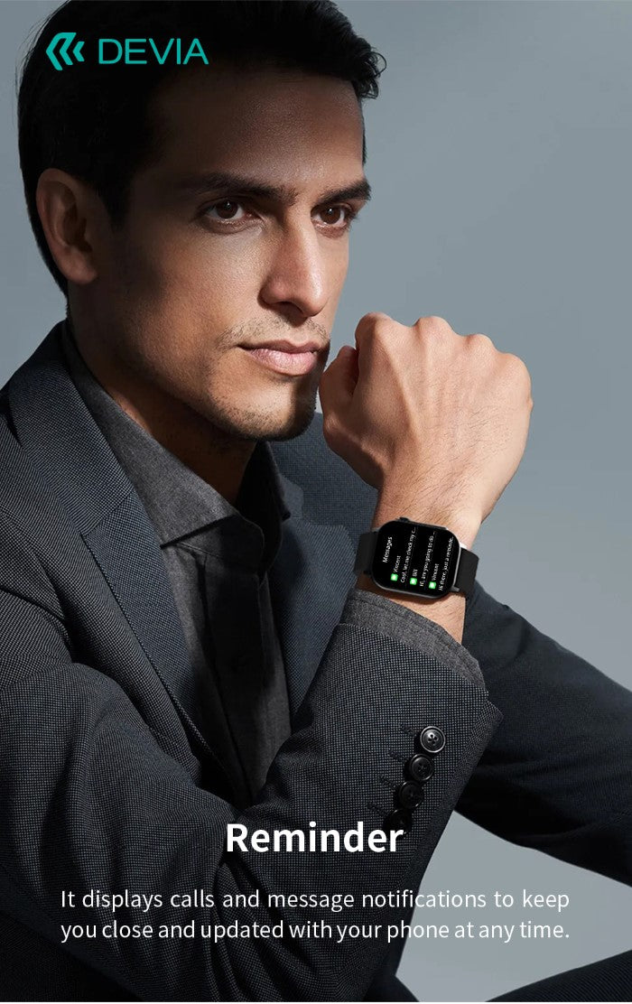 DEVIA Smart Watch AMOLED Pro2 IP67 modello ZL94 Nero