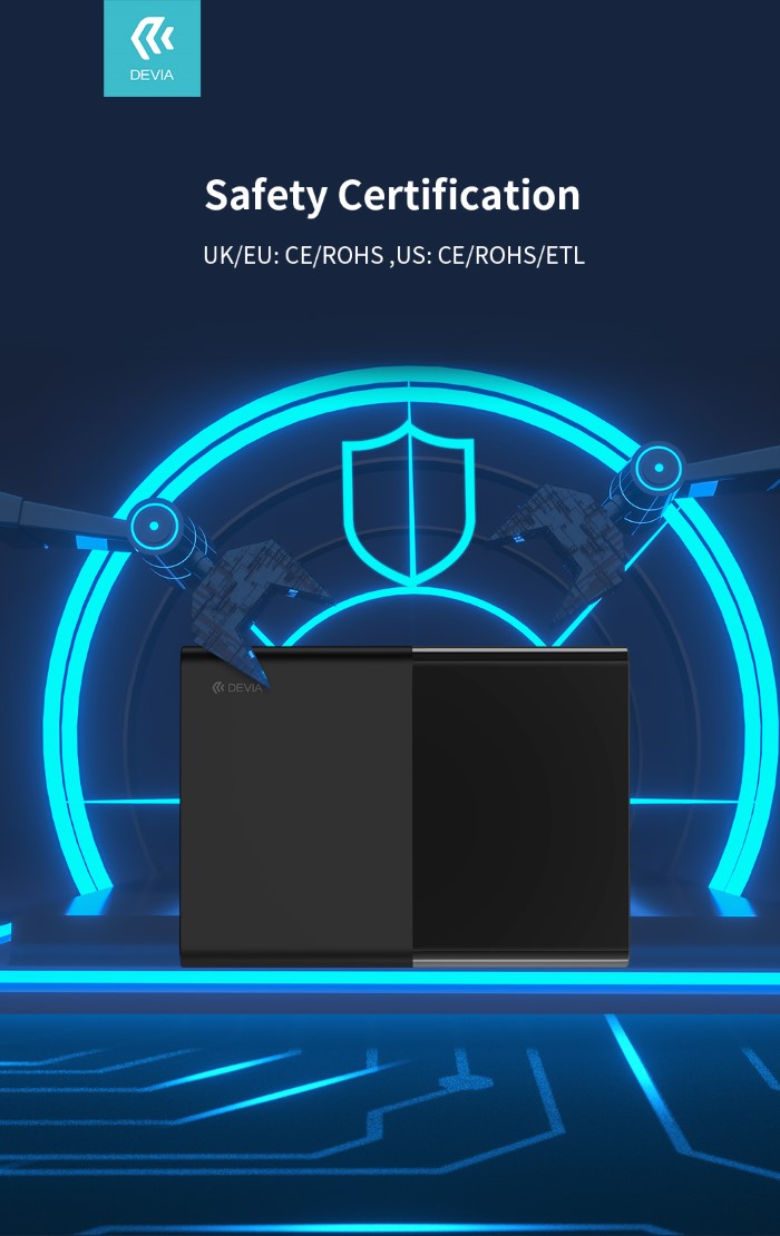 Caricatore da tavolo Devia multiplo 6 porte Extreme Speed 80W DECHG6P446B