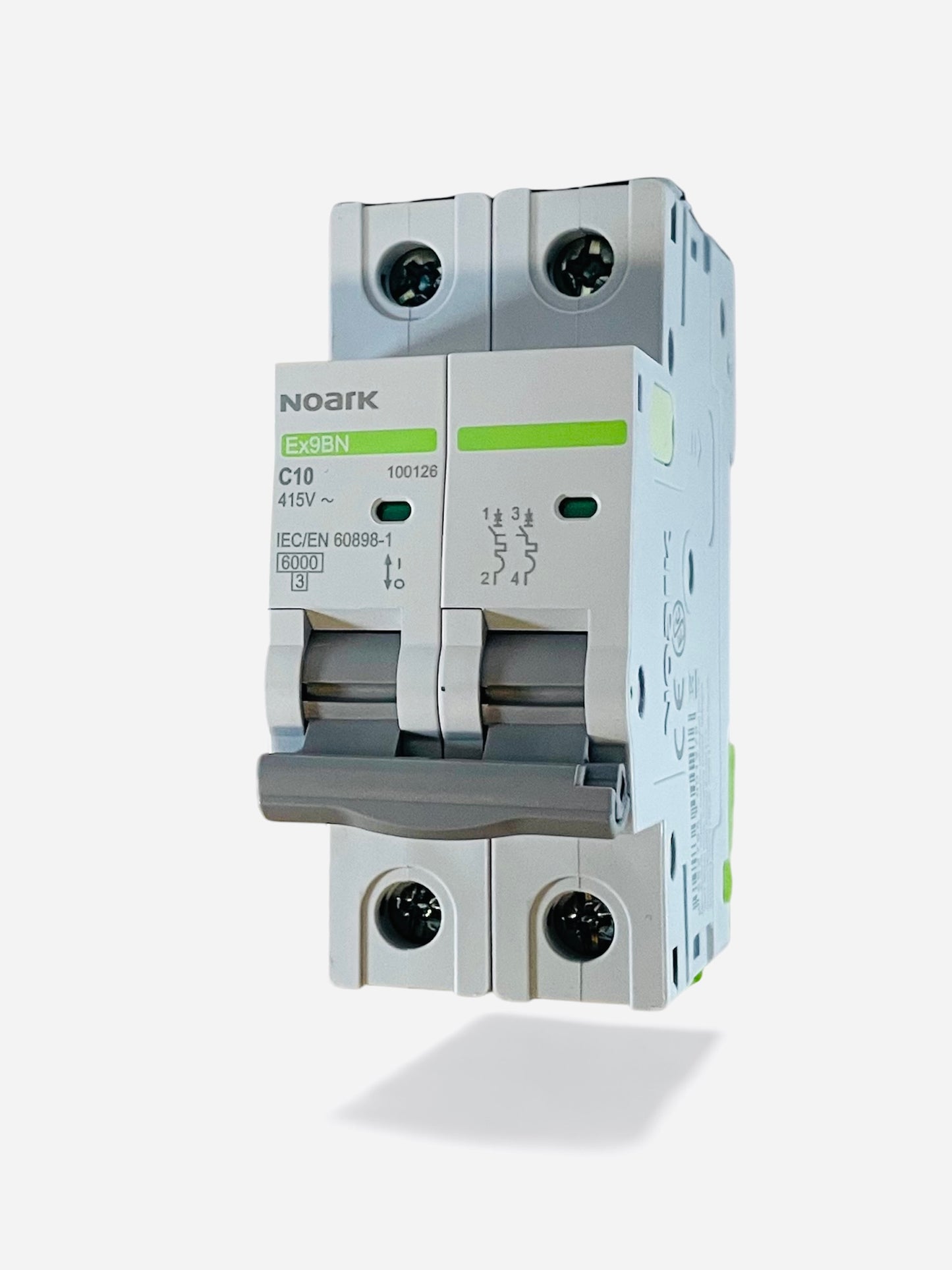 Interruttore Automatico magnetotermico Bipolare Ex9BN 2P 10A 6K Noark 100126