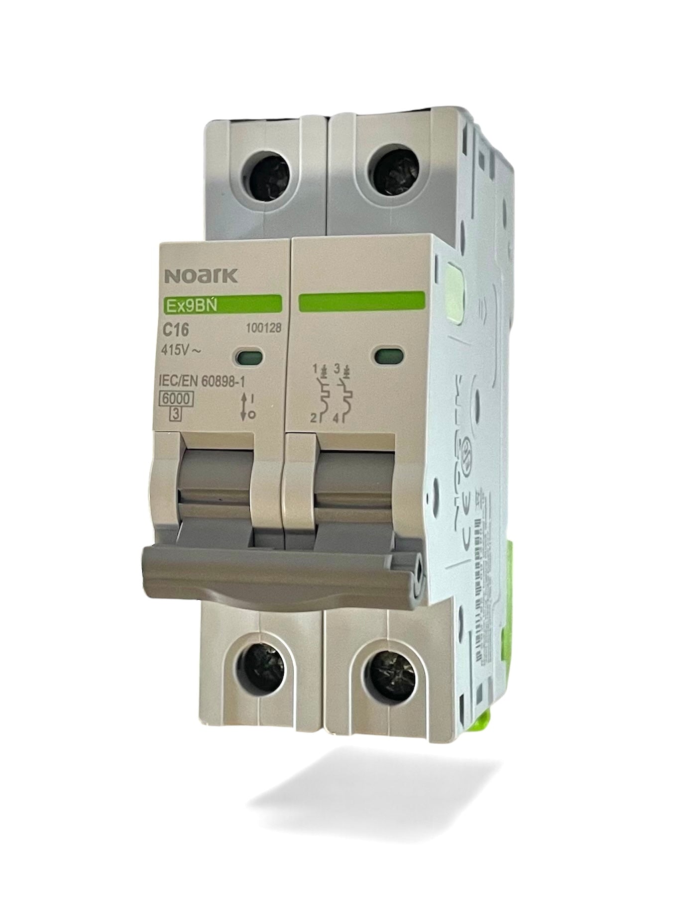 Interruttore Automatico magnetotermico Bipolare Ex9BN 2P 16A 6K Noark 100128