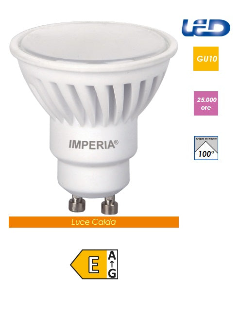 Imperia LED SPOT GU10 3000K 9W 900lm 230V 25000H CERAMICA 214084