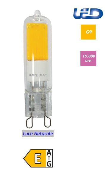 Imperia lampadina led G9 4,1W 520LM 4000k luce naturale 210628
