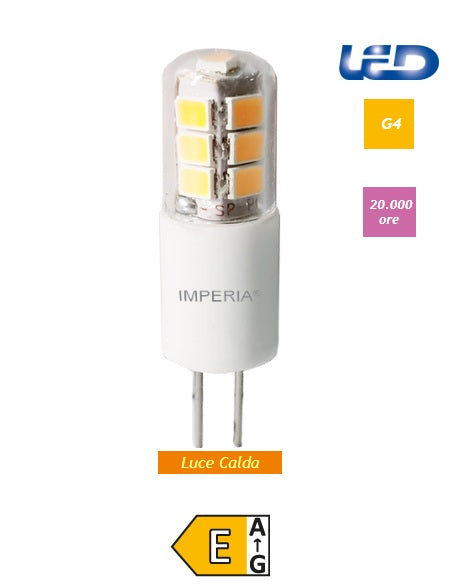 Imperia lampadina led G4 2W 250LM 3000K luce calda 213216