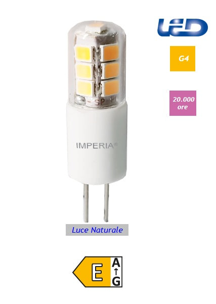 Imperia lampadina led G4 2W 250LM 4000K luce naturale 213223