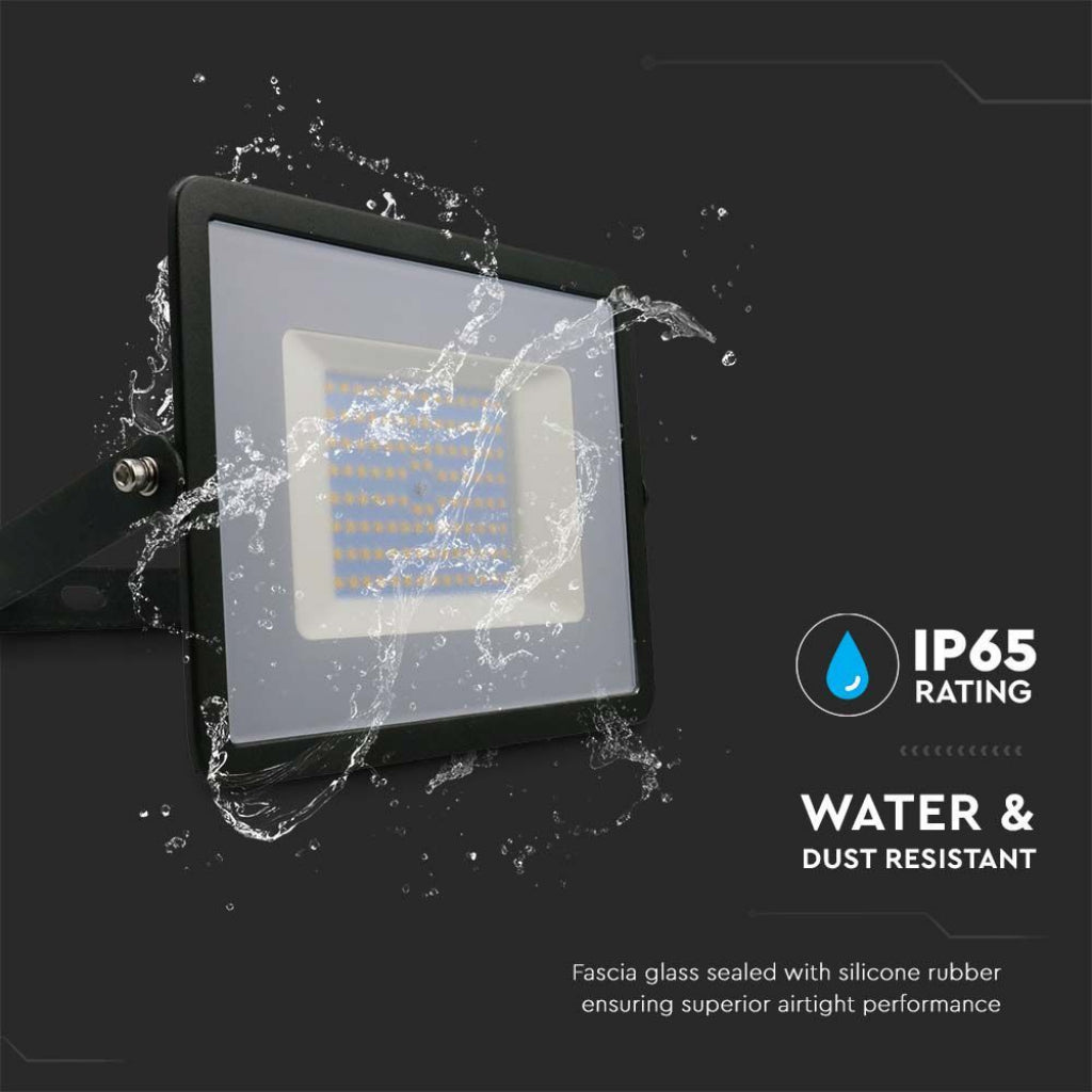 V-TAC  Faro LED SMD 100W E-Series G2 Colore Nero 6500K IP65 215966 VT-40101