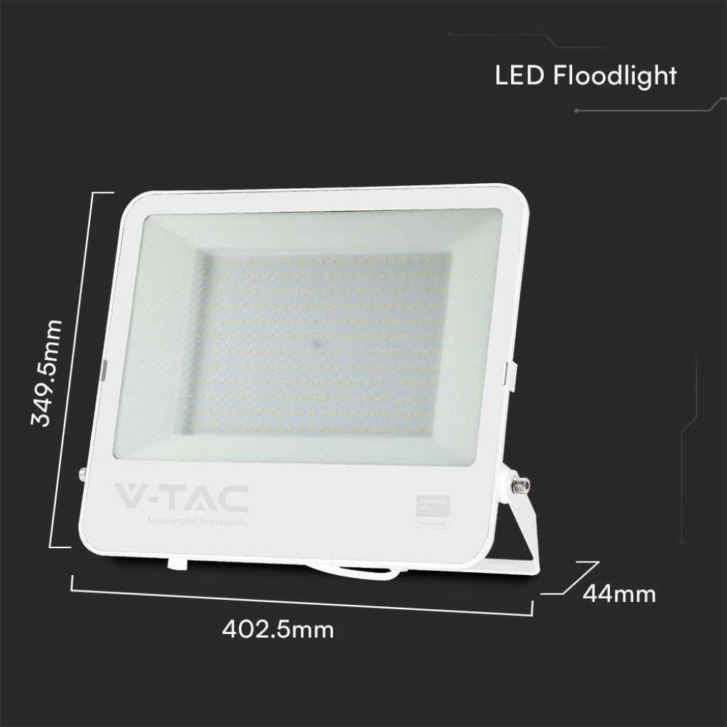 Faro LED V-TAC SMD Chip Samsung 200W Cavo 1m Colore Bianco 4000K IP65 23602