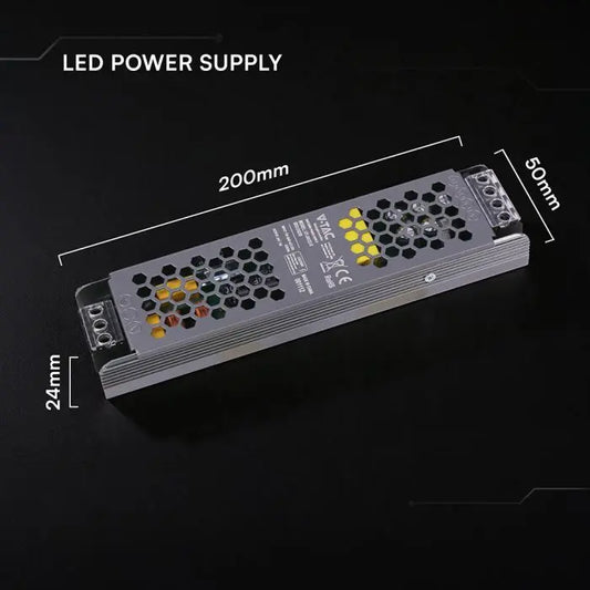 Alimentatore LED Slim in Metallo 120W 24V 5A con 1 Uscita 200x50x24mm IP20 V-TAC 24238
