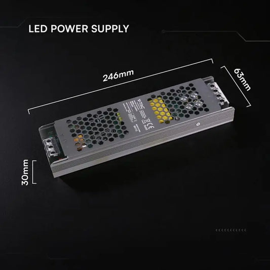 Alimentatore LED Slim in Metallo 250W 24V 10.5A con 1 Uscita 246x63x30mm IP20 V-TAC 24241