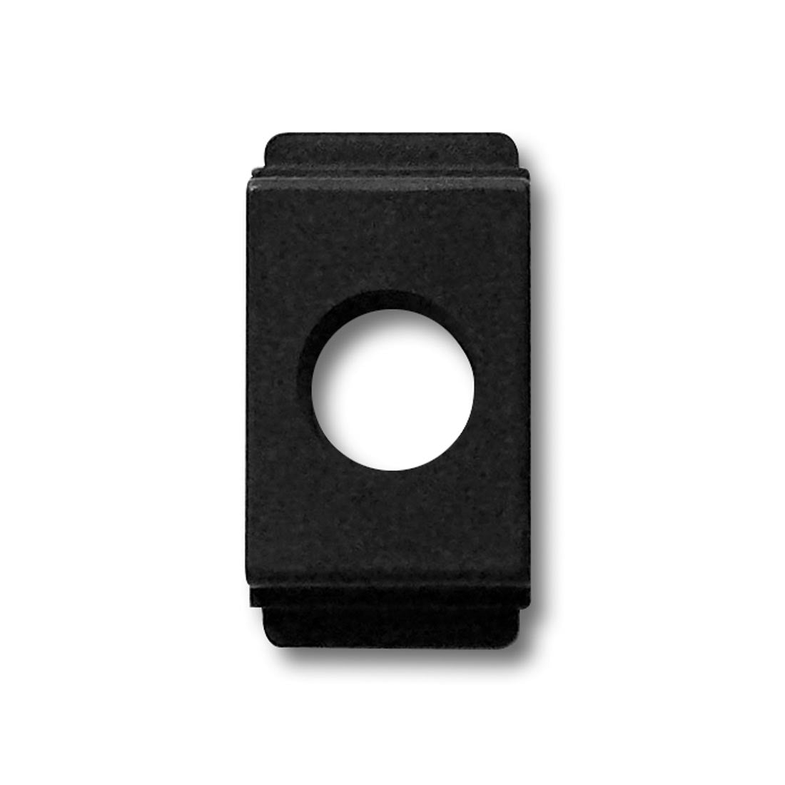 FRACARRO Adattatore per la serie civile BTicino Living ® di colore nero con 1 foro per le prese a 1 uscita (SPI e SPF) 280753