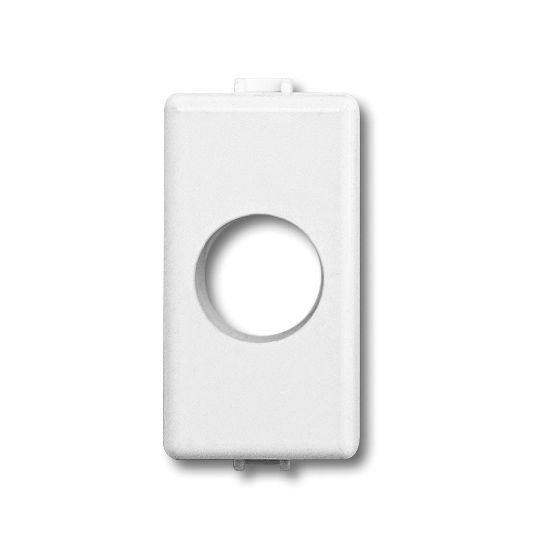 FRACARRO Adattatore per la serie civile BTicino Matix ® di colore bianco con 1 foro per le prese a 1 uscita (SPI e SPF) 280757