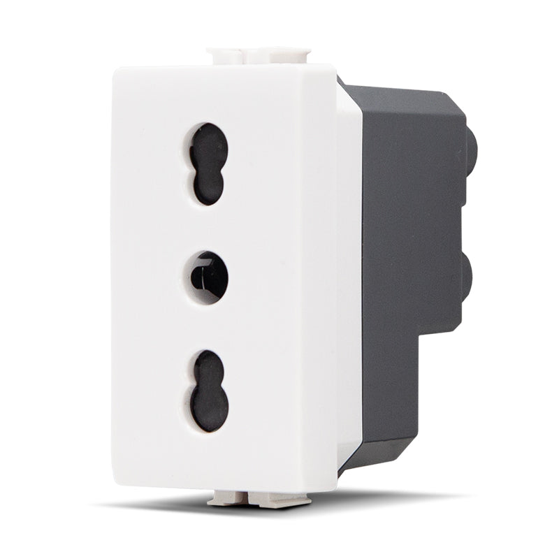 PRESA BIVALENTE 16A-250V JOY BIANCO compatibile matix 518B MAPAM