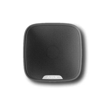 Sirena da Esterno wireless, potenza sonora regolabile tra 85 e 113 dB nera  Ajax 38179.07.BL1