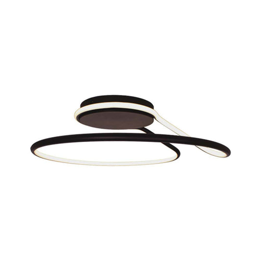 Lampadario LED v-tac dal Design Moderno Rotondo 54W 5330lm in Alluminio Dimmerabile TRIAC nero 4000К 6923 VT-7762