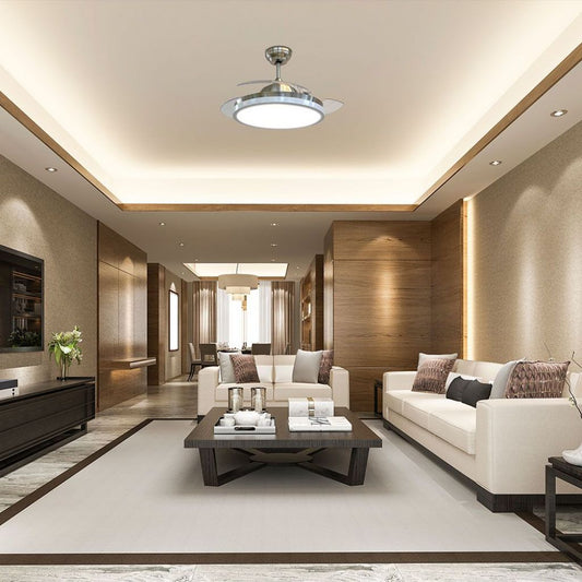 Ventilatore LED da Soffitto 30W 3 in 1 con Motore a Corrente Continua da 35W con Telecomando 3 pale SKU 7929 VT-3042-3