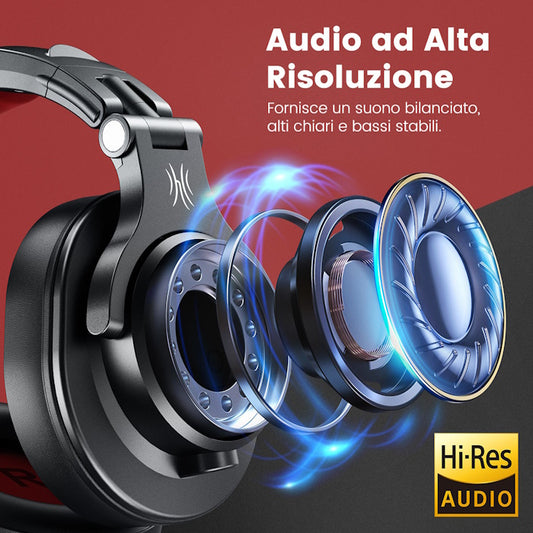 Cuffie con filo Nero OneOdio A71 Hi-Res Cablate Audio Stereo ONEOA71151B