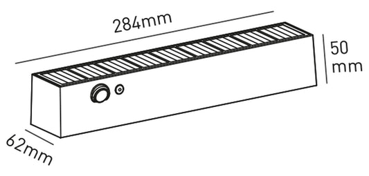 Applique da parete Botlighting  per esterni IP54 5,2W 1000LM con sensore crepuscolare e rilevatore di presenza PIR AVENUE