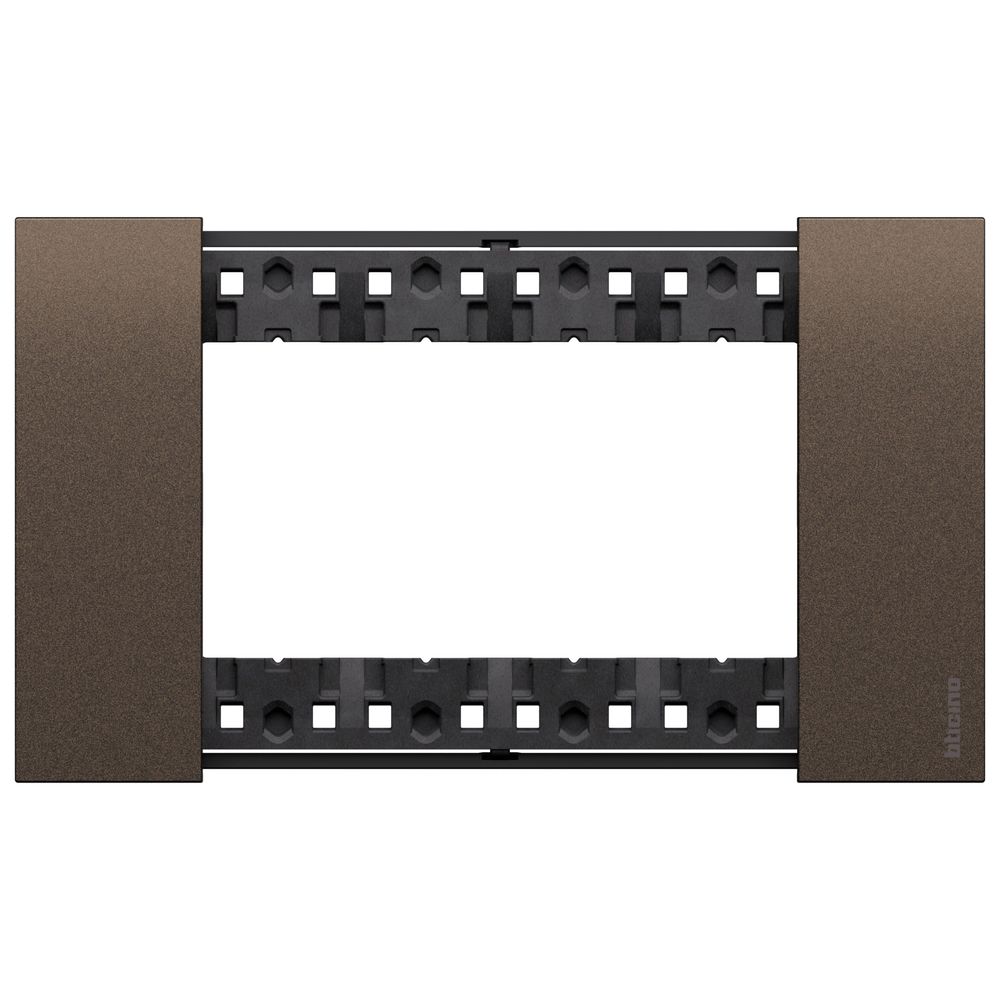 Placca Living Now 4 moduli - Finitura Bronze - Materiale Zama Bticino KA4804KB