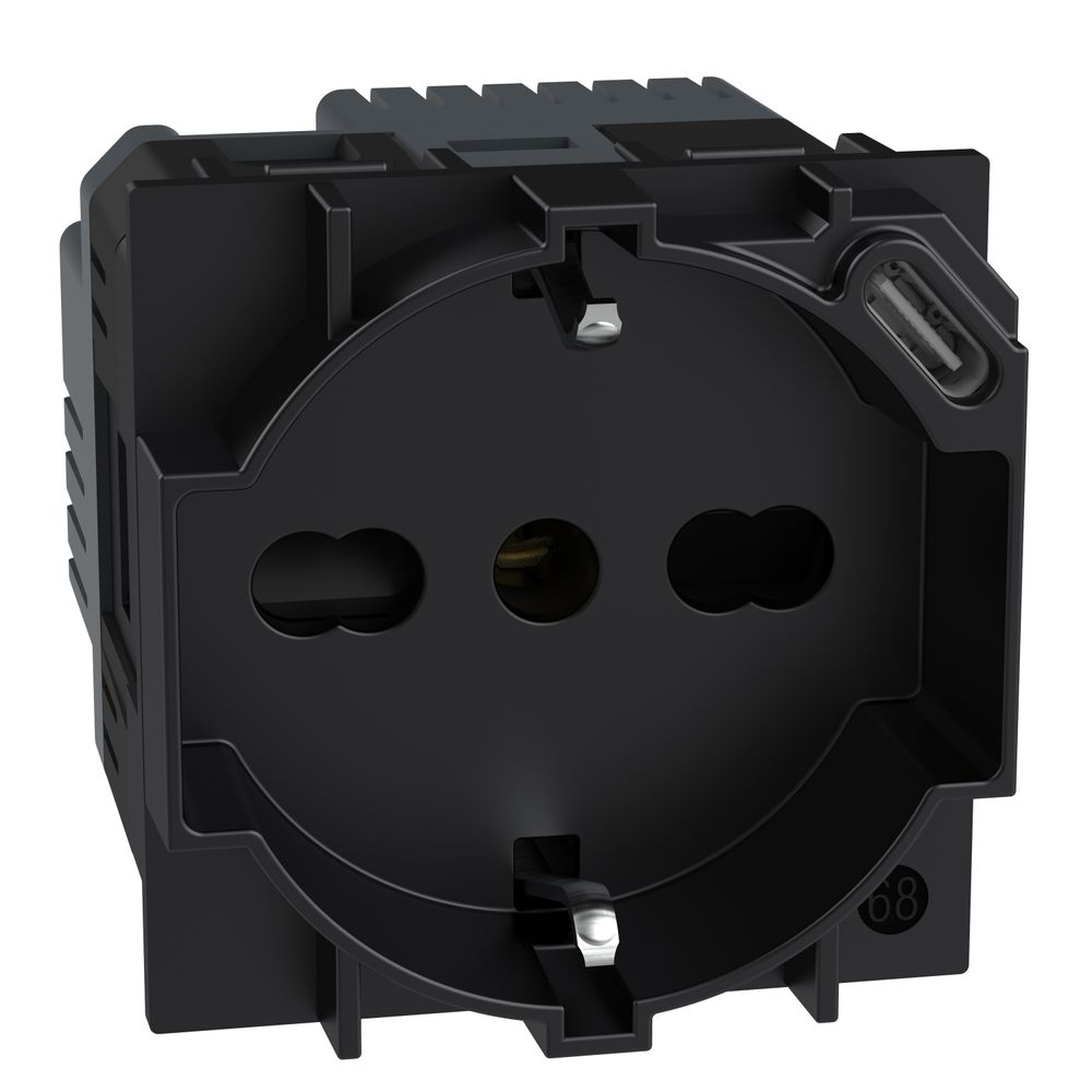 Presa standard Italia P40 con caricatore USB integrato Bticino KG4140A16USB