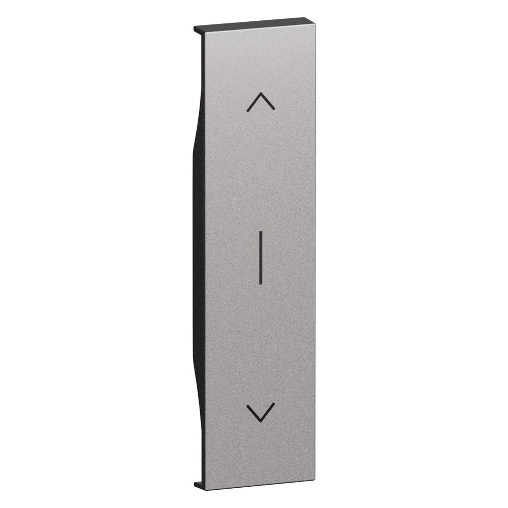 Cover illuminabile per pulsante interbloccato art. K4037N - 1 modulo - Steel. Bticino KS05