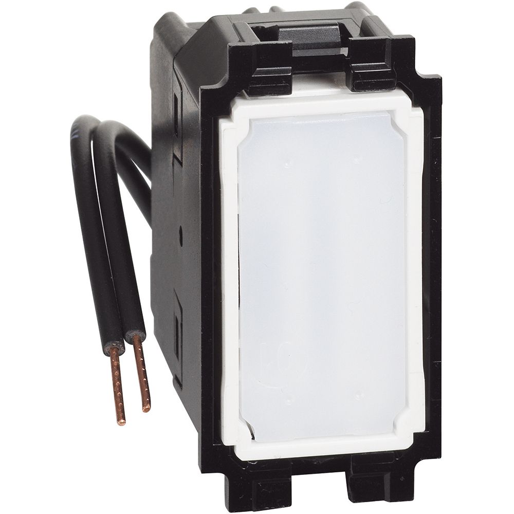 Invertitore ILLUMINATO Living now 1P 16 AX, 250 Va.c., morsetti vite/piastrina, con LED blu per retroilluminazione a bordo (il LED non è intercambiabile) - Bticino K4004LB