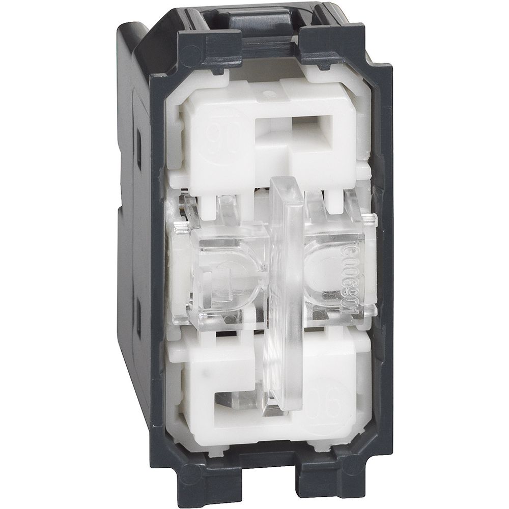 Commutatore 1P 10 AX, 250 Va.c., a doppio tasto 1-0-2, non illuminabile - 1 modulo. Bticino K4027