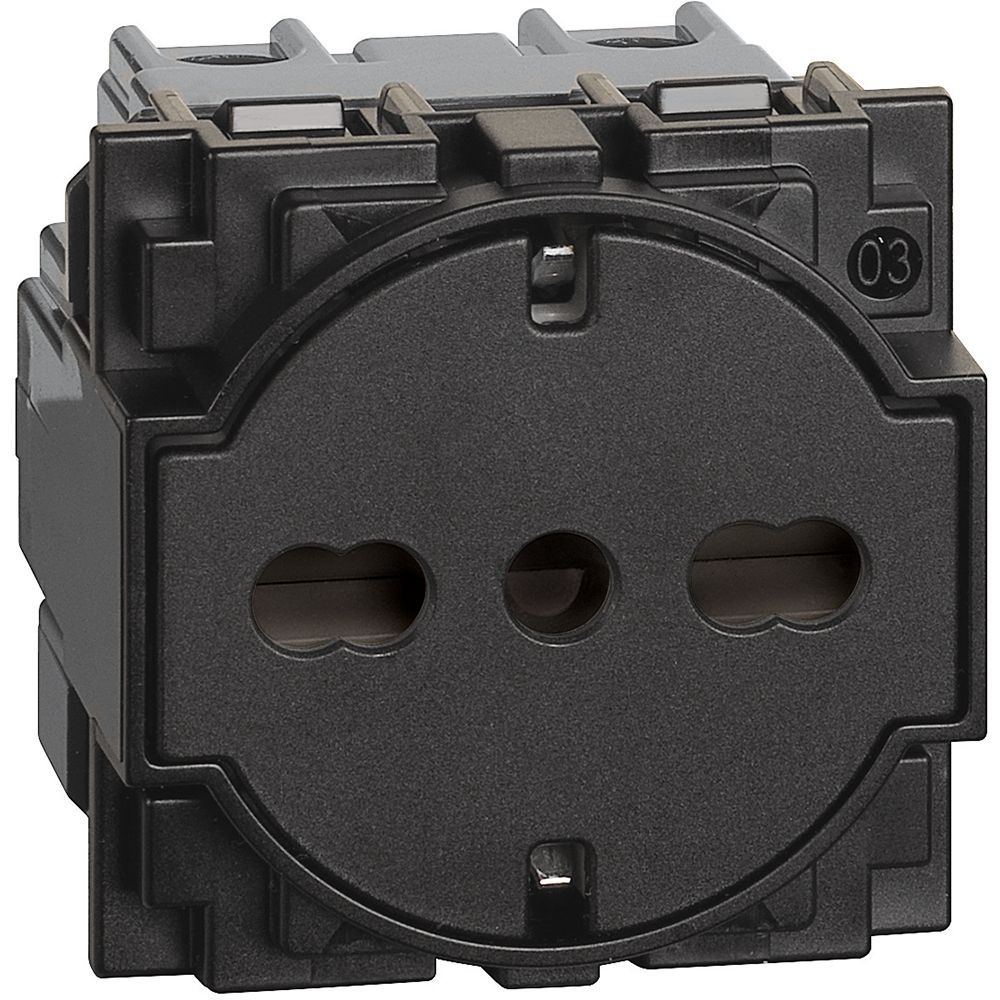Presa standard Italia P40 flat 2P+T 10/16 A Bticino KG4140A16F