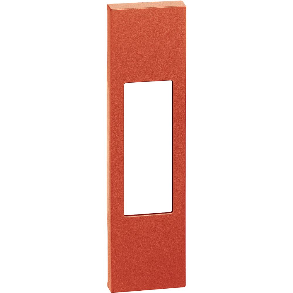 Cover per prese standard Italia, pulsante a tirante, interruttore bipolare. Per articoli KM4033 - KM4002 - KM4113 - KM4180 - 1 modulo, Rosso. Bticino KR02