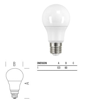 Bot Lighting Lampadine led goccia opale E27 14w 1521lm 4000K ELD1015X3