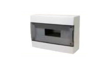 FAEG Centralino 12 moduli tecnopolimero bianco sportello trasparente fumè FG14412B