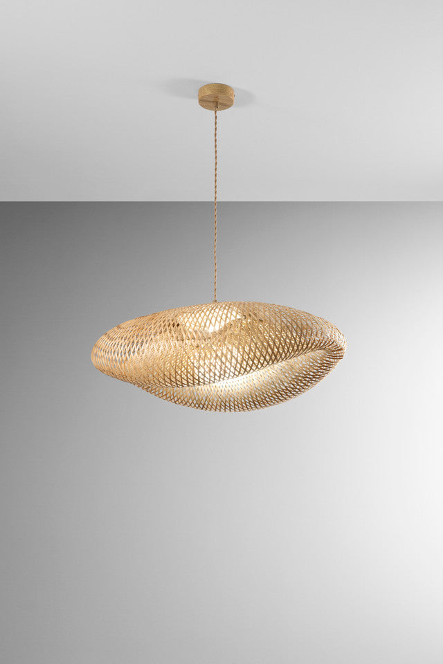 FANEUROPE SOSPENSIONE KAYAK IN BAMBOO 1XE27 MAX 60W IP20 68X47XH21CM I-KAYAK-S68