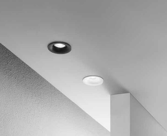 FANEUROPE Faretto da incasso Dimmerabile con struttura in alluminio disponibile in bianco IP44 INC-HYDE-BCO