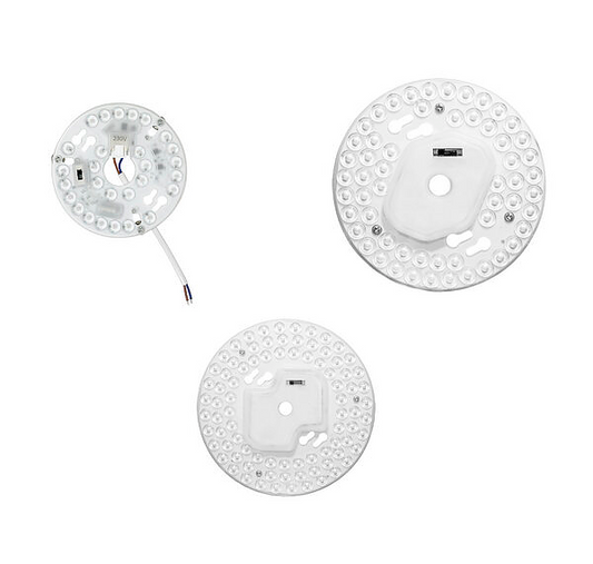 BOT LIGHTING disco Modulo a LED calamitato CCT selezionabile 3000/4000/6000 K con alimentatore incorporato 220v 24W