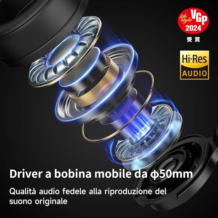 Cuffie con filo Nero OneOdio Monitor 60 Hi-Res Professionali DJ con ONEOM60212B