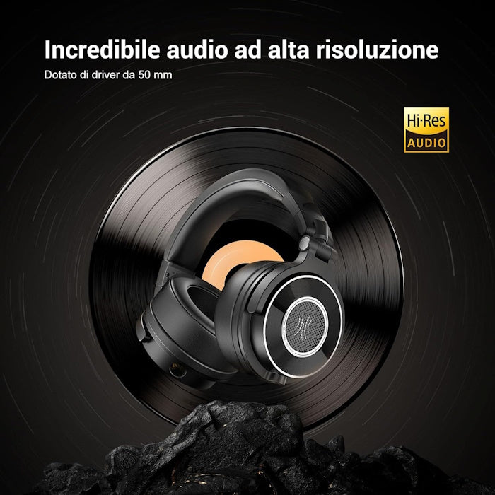Cuffie con filo Nero OneOdio Monitor 60 Hi-Res Professionali DJ con ONEOM60212B