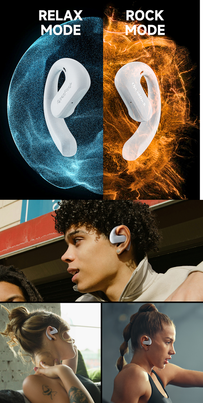 Cuffie Bluetooth Wireless Blu OneOdio OpenRock SA Conduzione Aperta ONERS202A