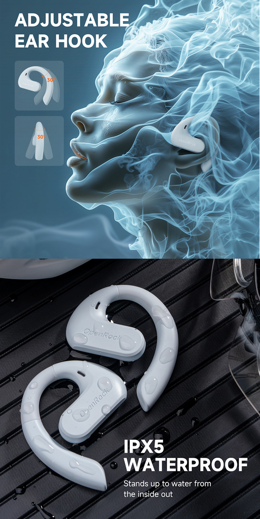 Cuffie Bluetooth Wireless Blu OneOdio OpenRock SA Conduzione Aperta ONERS202A