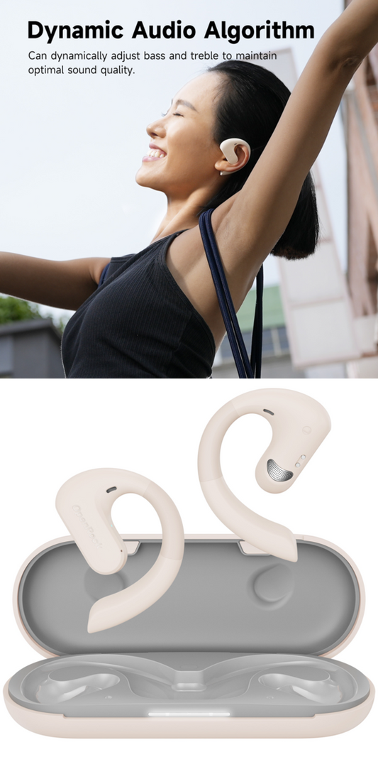 Cufiie Bluetooth Wireless Beige OneOdio OpenRock S A Conduzione Aperta UNORS984G