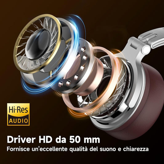 Cuffie con filo Argento/Marrone OneOdio Studio Pro 30 Hi-Res DJ Cablate UNOOP30298S