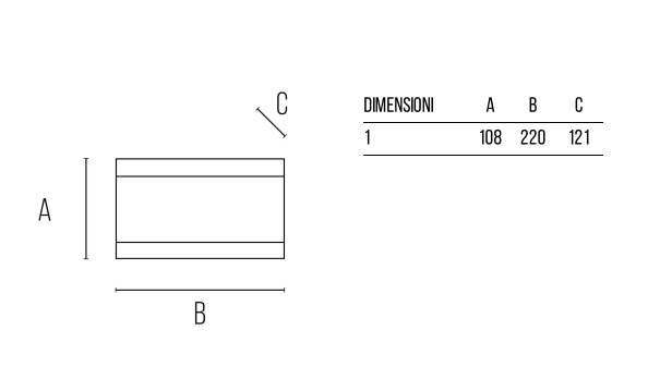 BOT LIGHTING SEGOVIA1E27B Applique da parete Bianca attacco E27 max 20W LED IP54