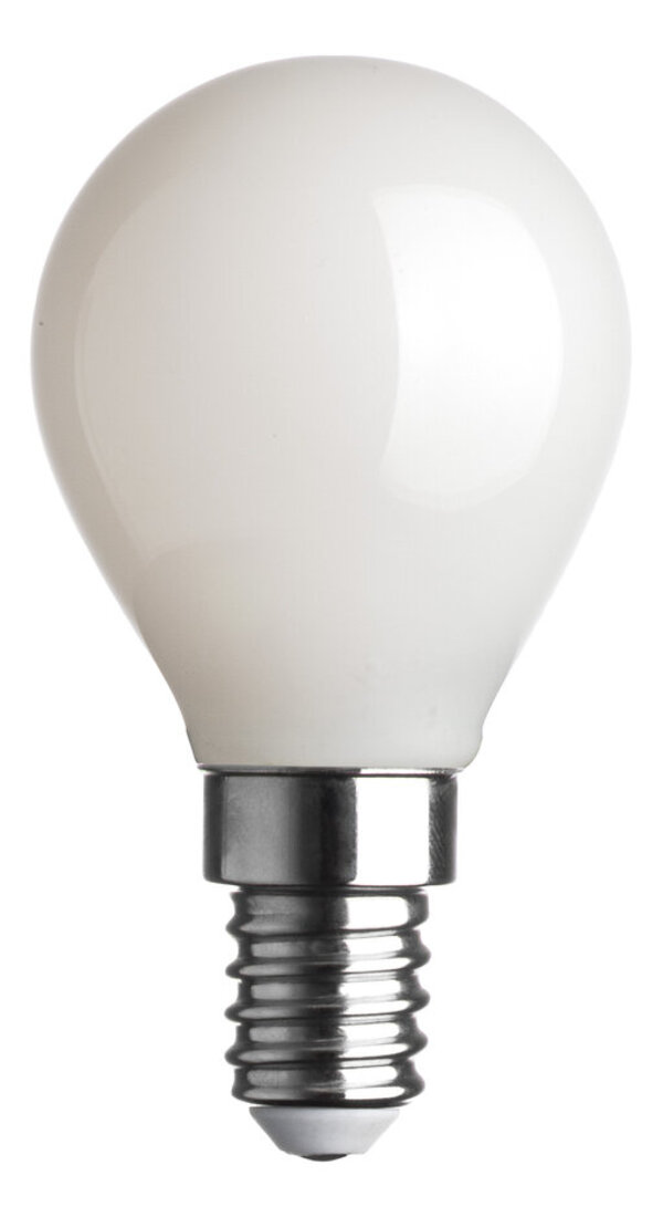 BOT LIGHTING lampadina Dimmerabile sferetta led E14 5,9 W 806LM 2700K luce calda vetro Bianco latte full glass MLD3006x2D