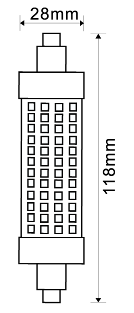 Imperia Lampadina Led R7S Lineare Lunga 19W 2500LM 3000K 213254