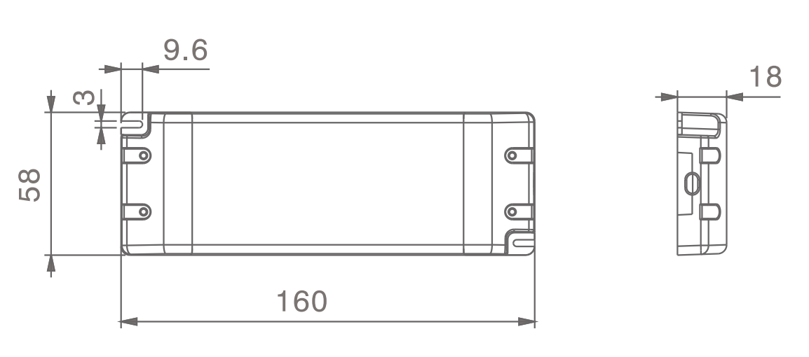 Imperia ALIMENTATORE ULTRA SLIM 24V MAX 150W DC IP20 PER STRIP LED 213292