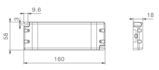 Imperia ALIMENTATORE ULTRA SLIM 24V MAX 75W DC IP20 PER STRIP LED 207994