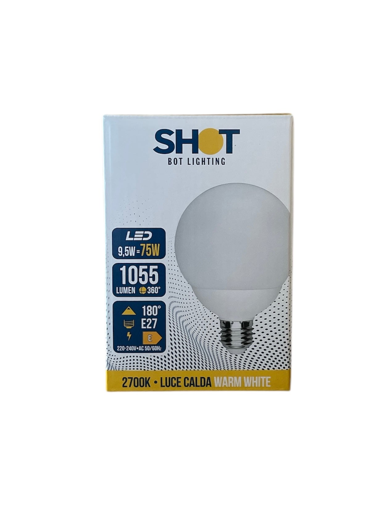 BOT LIGHTING Globo led 95 opale 9,5w 1055lm 2700K Termoplastica SLD4112X2B