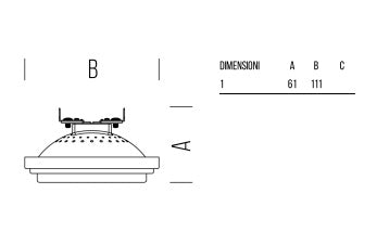 Bot Lighting lampada LED AR111 CRI>97 DIMMERABILE AC/DC 12V13,0 W - 950lm - 3000K G53 SLD5713329