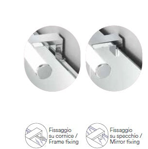 FANEUROPE APPLIQUE LED YACHT CROMO FISSAGGIO PARETE/SPECCHIO 5W 600LM 3000K IP44 SPOT-B-YACHT-5C