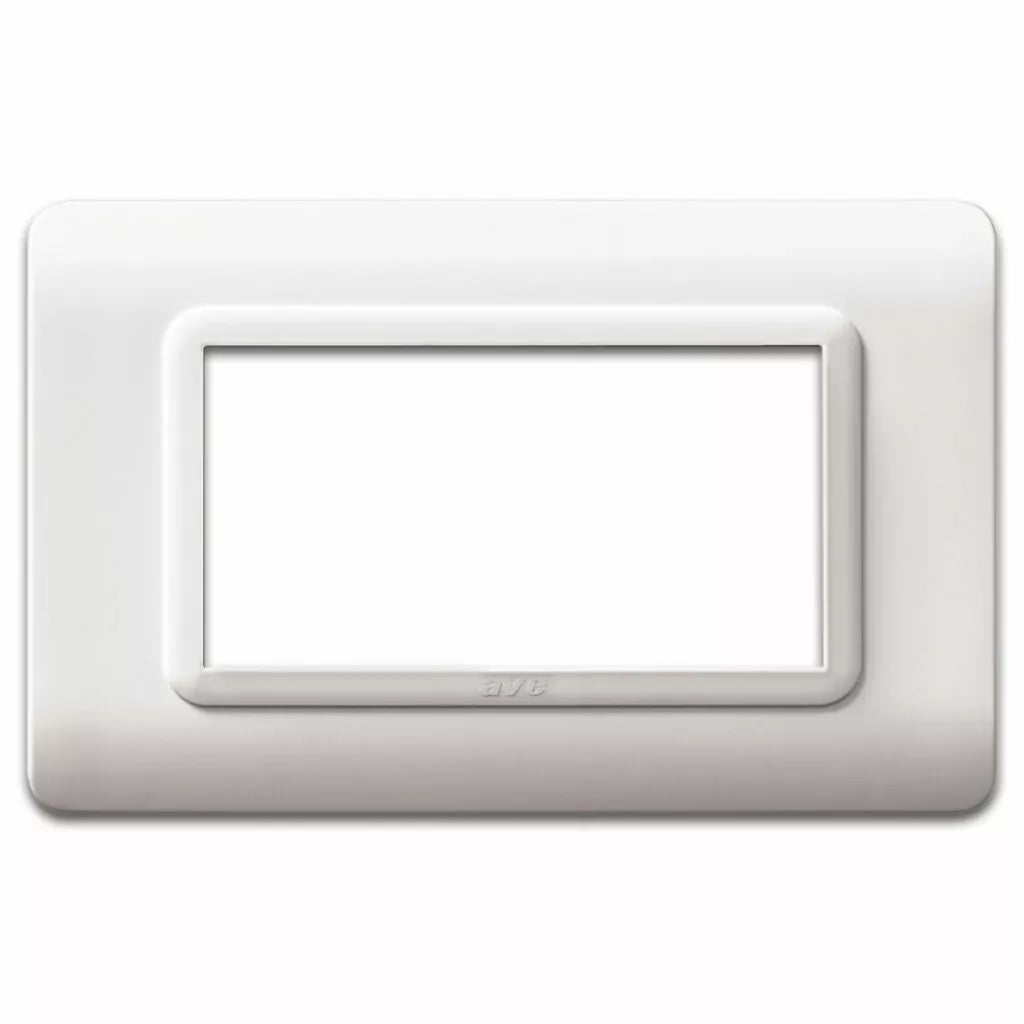AVE Placca tecnopolimero, S44 colore bianco - 4 Mod. 44PY04B