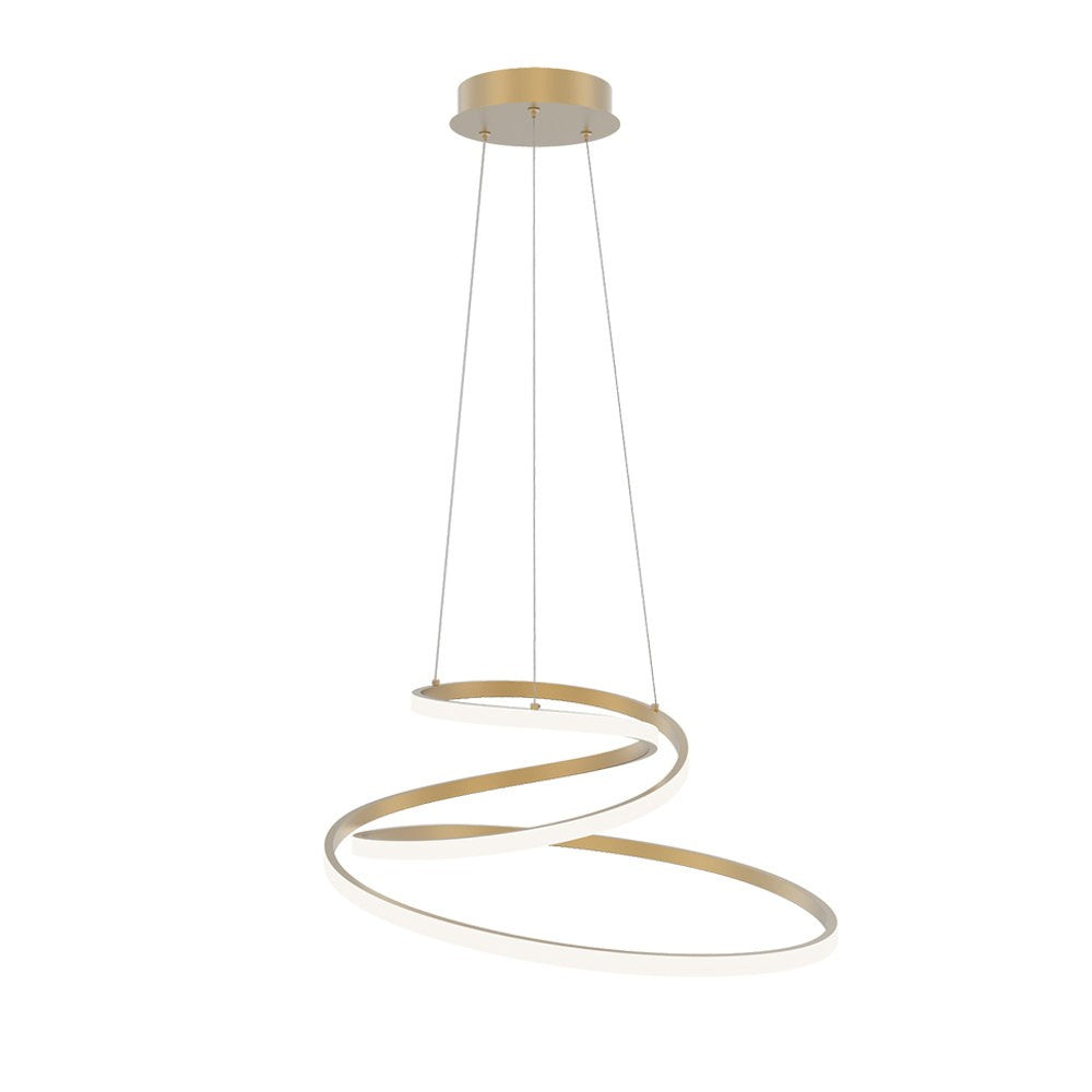 Sospensione LED COASTER in alluminio oro con interruttore CCT LED-COASTER-S-ORO