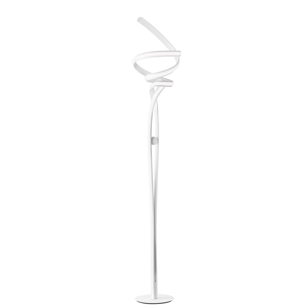 Piantana LED MYSTRAL in alluminio bianco diffusore in silicone CCT LED-MYSTRAL-PT